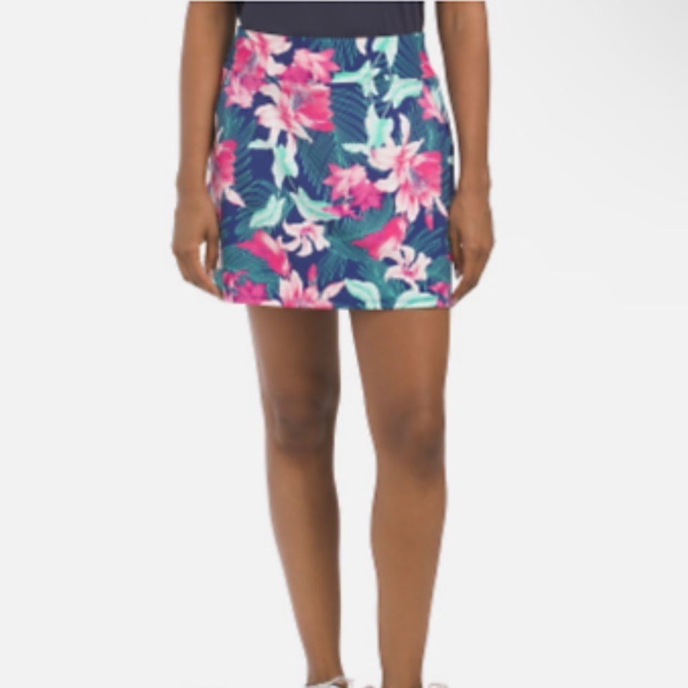TOMMY BAHAMA Upf 50 Active A-line Pickleball Golf Active Skirt Raquet & Paddle